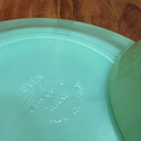 Vintage Fire King Jadeite Jane Ray Cup and Saucer Tea Coffee - Picture 5 of 5